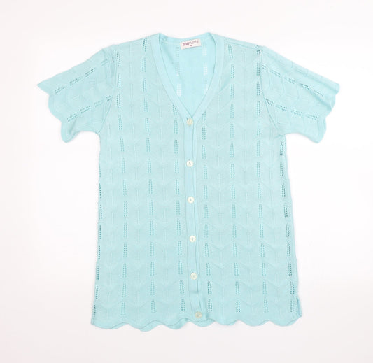 Bonmarché Womens Blue Basic Blouse Size M