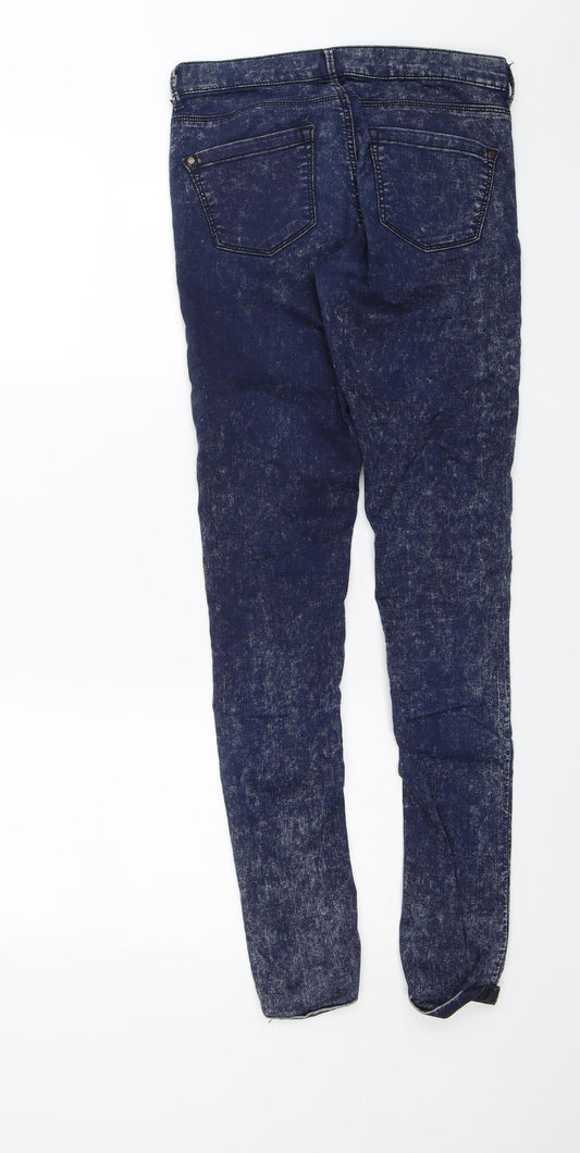 Womens UK Size 28 in Topshop Regular Fit Skinny Blue Jeans