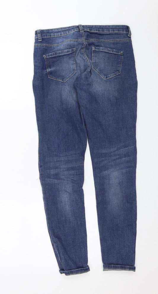 Denim & Co. Womens Blue Skinny Jeans Size 8 L29 in