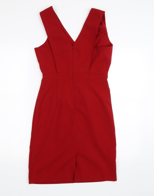 FOREVER 21 Womens Red Pencil Dress Size S