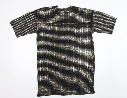 PRETTYLITTLETHING Womens Black Shift Size 6