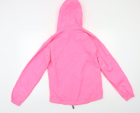 Preworn Womens Pink Rain Coat Blazer Size M