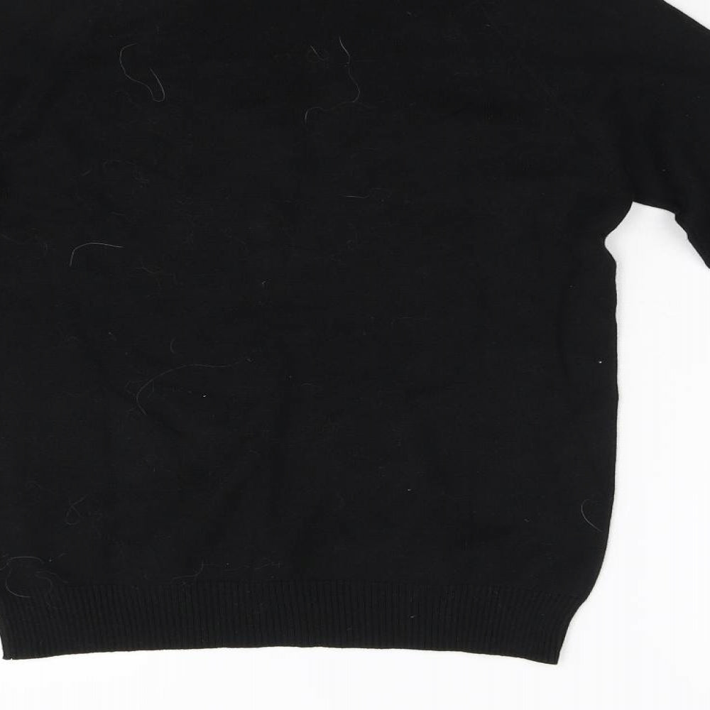 Womens UK Size M Preworn Black Pullover Jumper