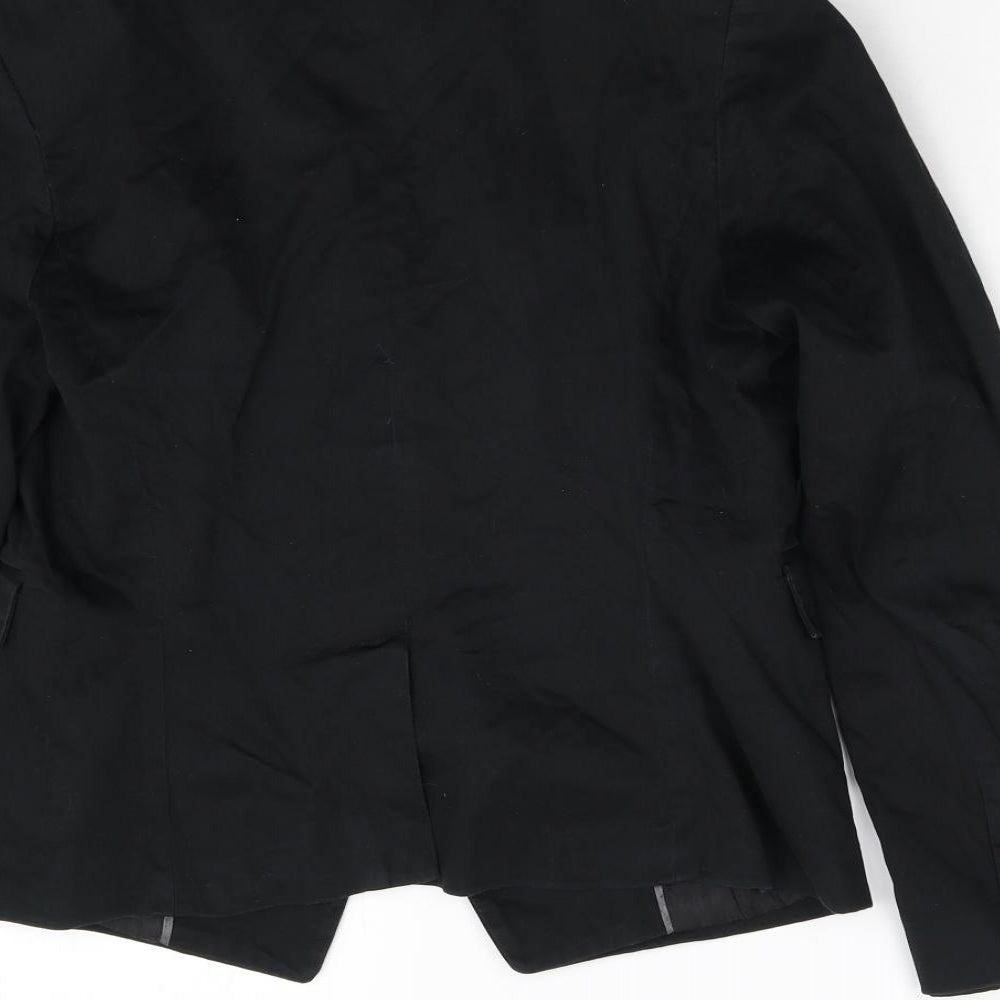 New Look Womens Black Jacket Blazer Size 14