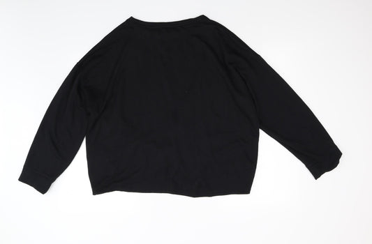 Mens UK Size L George Black Pullover Jumper
