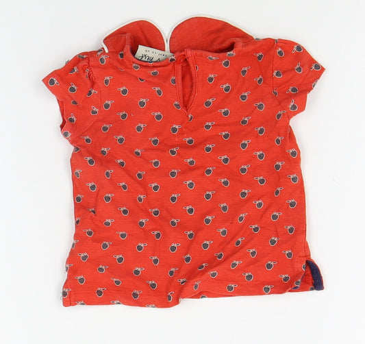 NEXT Girls Red Basic Blouse Size 3-6 Months