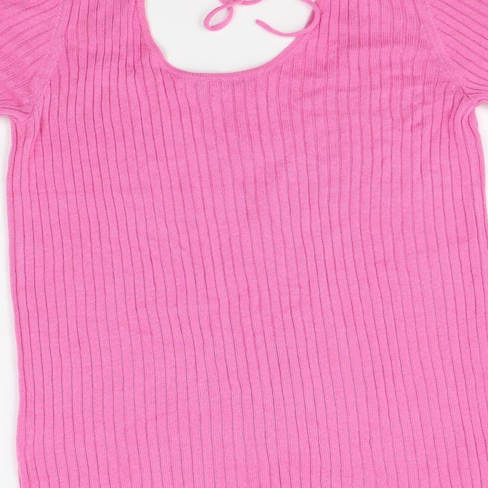 Womens UK Size 12 NEXT Pink Pullover Jumper