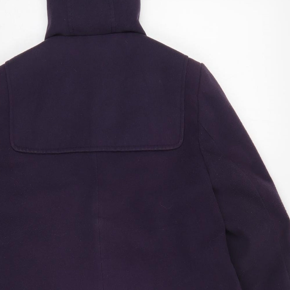 Womens UK Size 12 Dorothy Perkins Purple Pea Coat