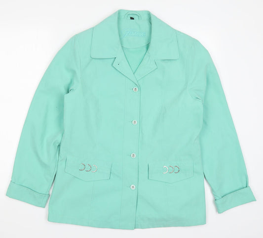 Womens UK Size 10 Finesse Green Jacket