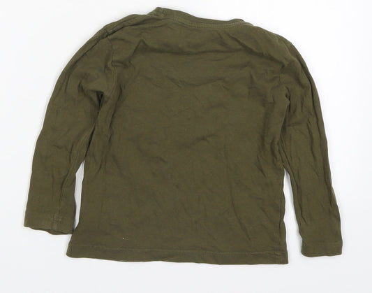 Primark Boys Green Basic T-Shirt Size 3-4 Years - Beyond Cool
