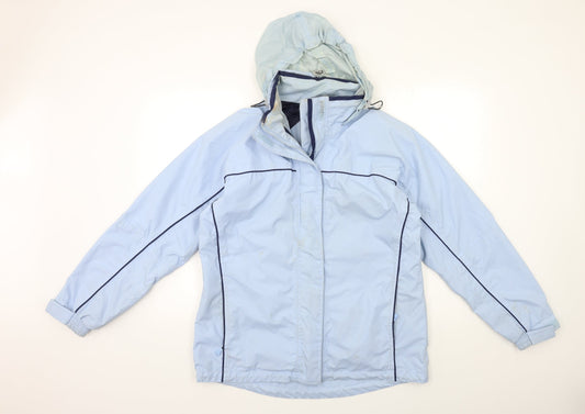Womens UK Size M Crane Blue Rain Coat