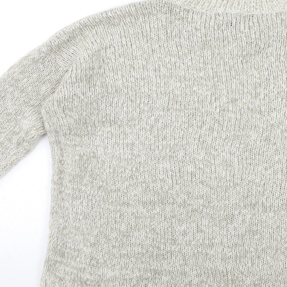 Womens UK Size S New Look Grey Pullover Jumper