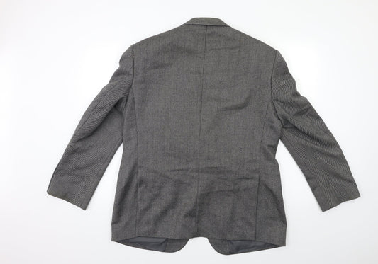 Mens UK Size 42 Impressions Regular Grey Suit Jacket