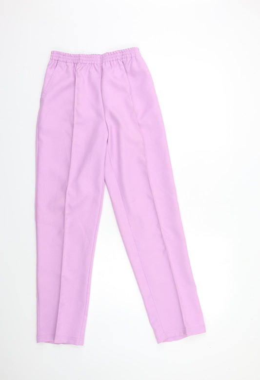 Womens UK Size 10 Damart Regular Fit Purple Trousers