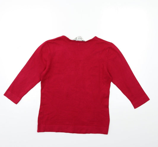Womens UK Size 8 TIGI Red Pullover Jumper