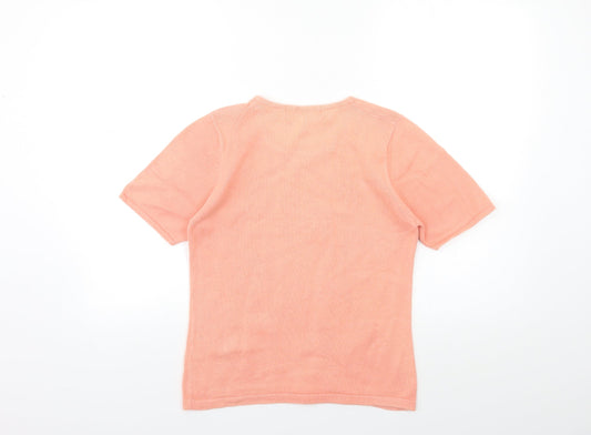 Autonomy Womens Pink Knit Pullover Jumper Size 12