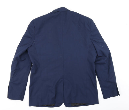 SUIT Mens Blue Jacket Blazer Size 42