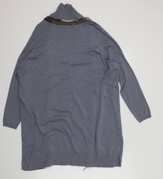 Primark Womens Blue Cardigan Jumper Size 16