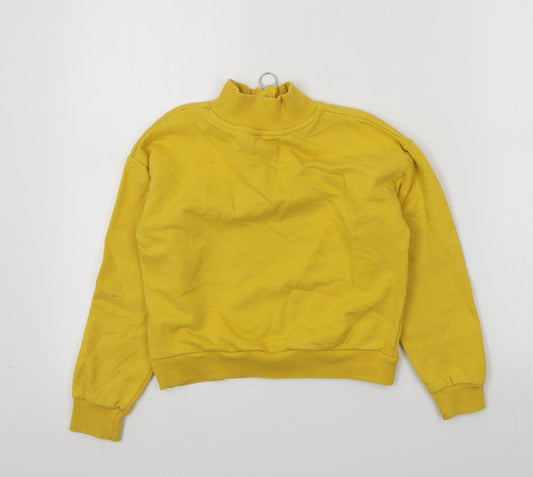 Primark Boys Yellow Colourblock Pullover Jumper Size 9-10 Years
