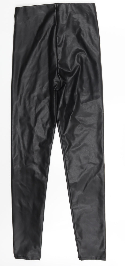 Preworn Womens Black Jegging Leggings Size S L28 in