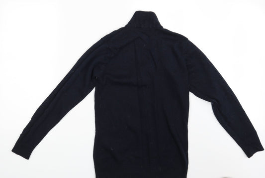 Easy Mens Blue Pullover Jumper Size S