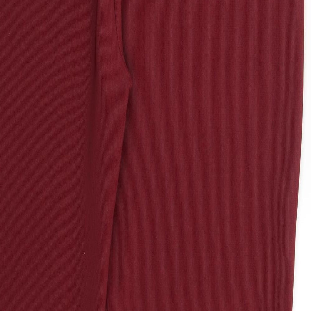 Womens UK Size XL Preworn Regular Fit Purple Trousers