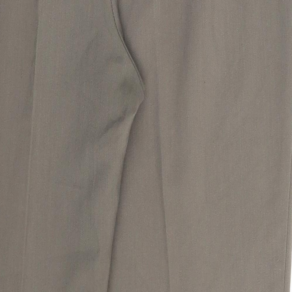 BM Collection Womens Beige Dress Pants Trousers Size 14 L25 in