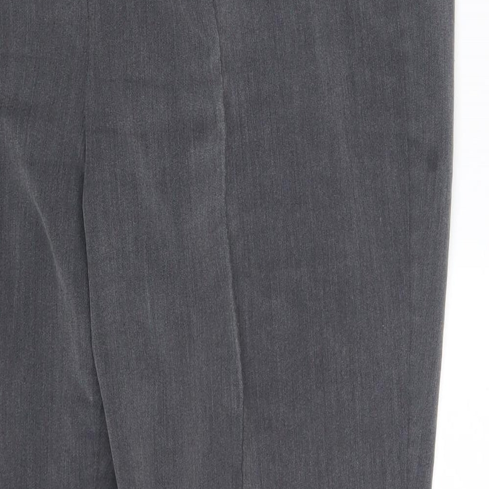 Bm Collection Womens Grey Dress Pants Trousers Size 18 L23 in