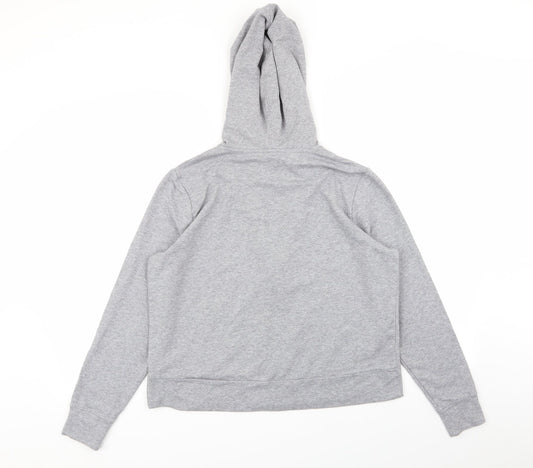 Womens UK Size 14 M&S Grey Full Zip Jumper