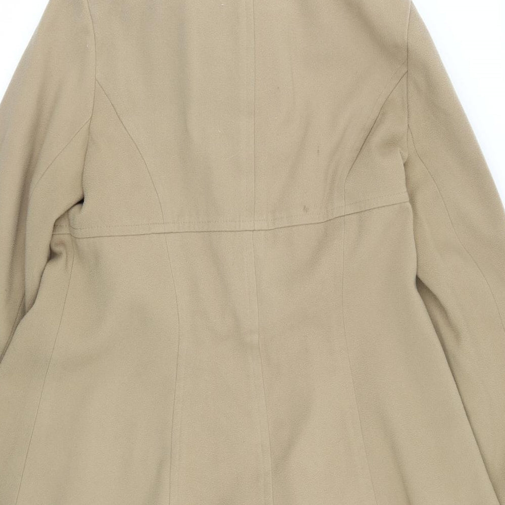 Womens UK Size 12 Peacocks Beige Overcoat