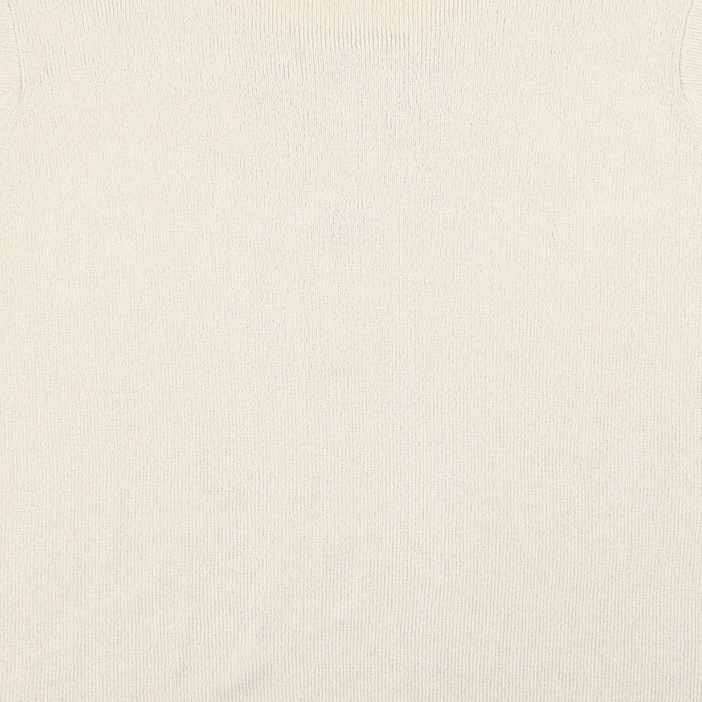 Womens UK Size 18 Essentials Beige Basic T-Shirt