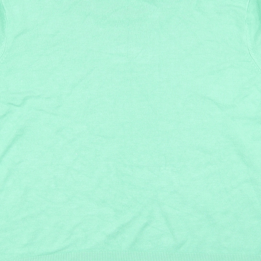 Womens UK Size 18 M&S Green Basic T-Shirt