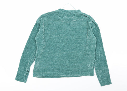 oodji Womens Green Pullover Jumper Size XS
