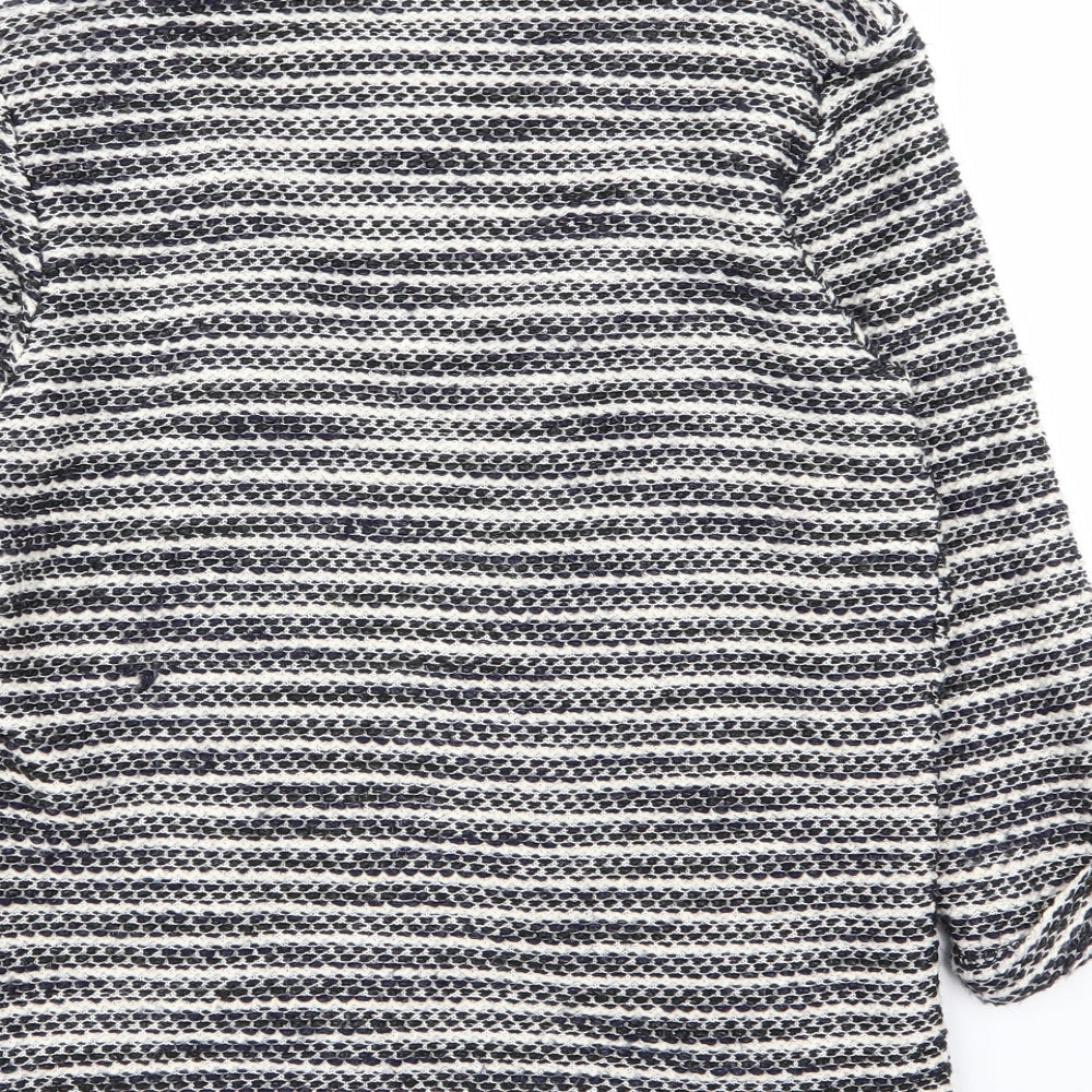 Asda George Womens Multicoloured Striped  Cardigan Jumper Size 8