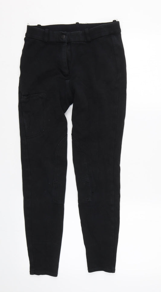 Foyganza Womens Black Compression Leggings Size L L24 in