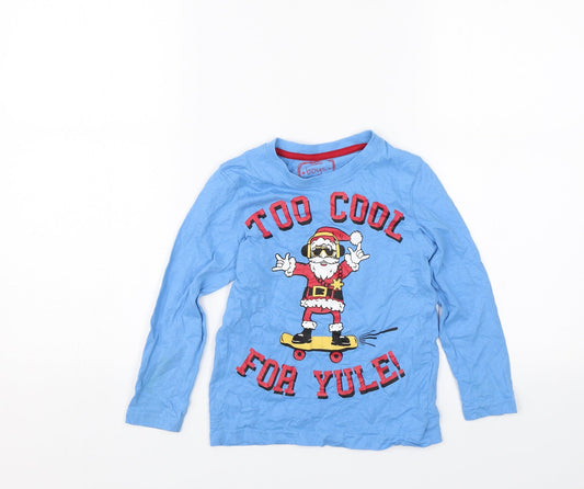 Pep&co Boys Blue Basic T-Shirt Size 5-6 Years - Santa