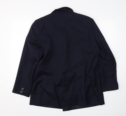 Holmewood Womens Blue Jacket Suit Size 14