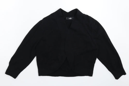 Womens UK Size M Wallis Black Cardigan Jumper