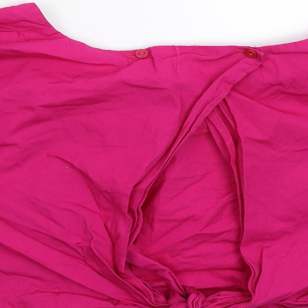 Primark Womens Purple Cropped T-Shirt Size 12