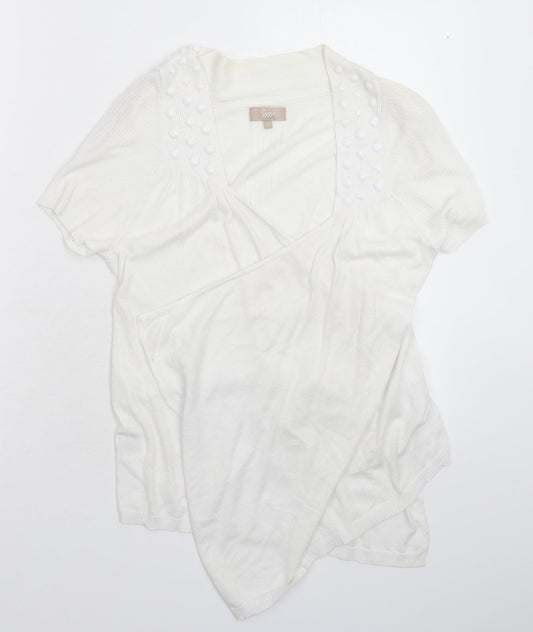Womens UK Size 12 Soon White Cardigan Jumper