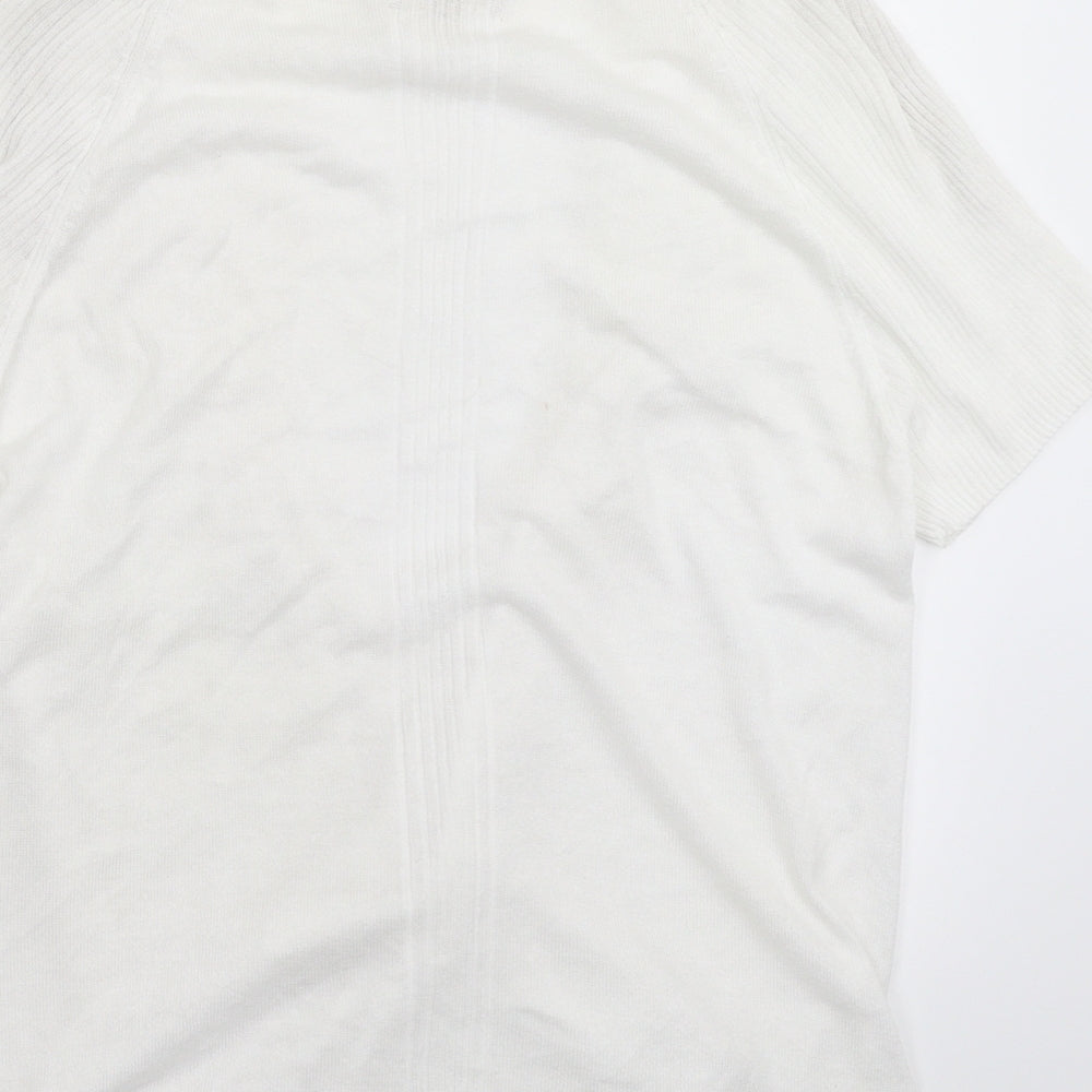 Womens UK Size 12 Soon White Cardigan Jumper
