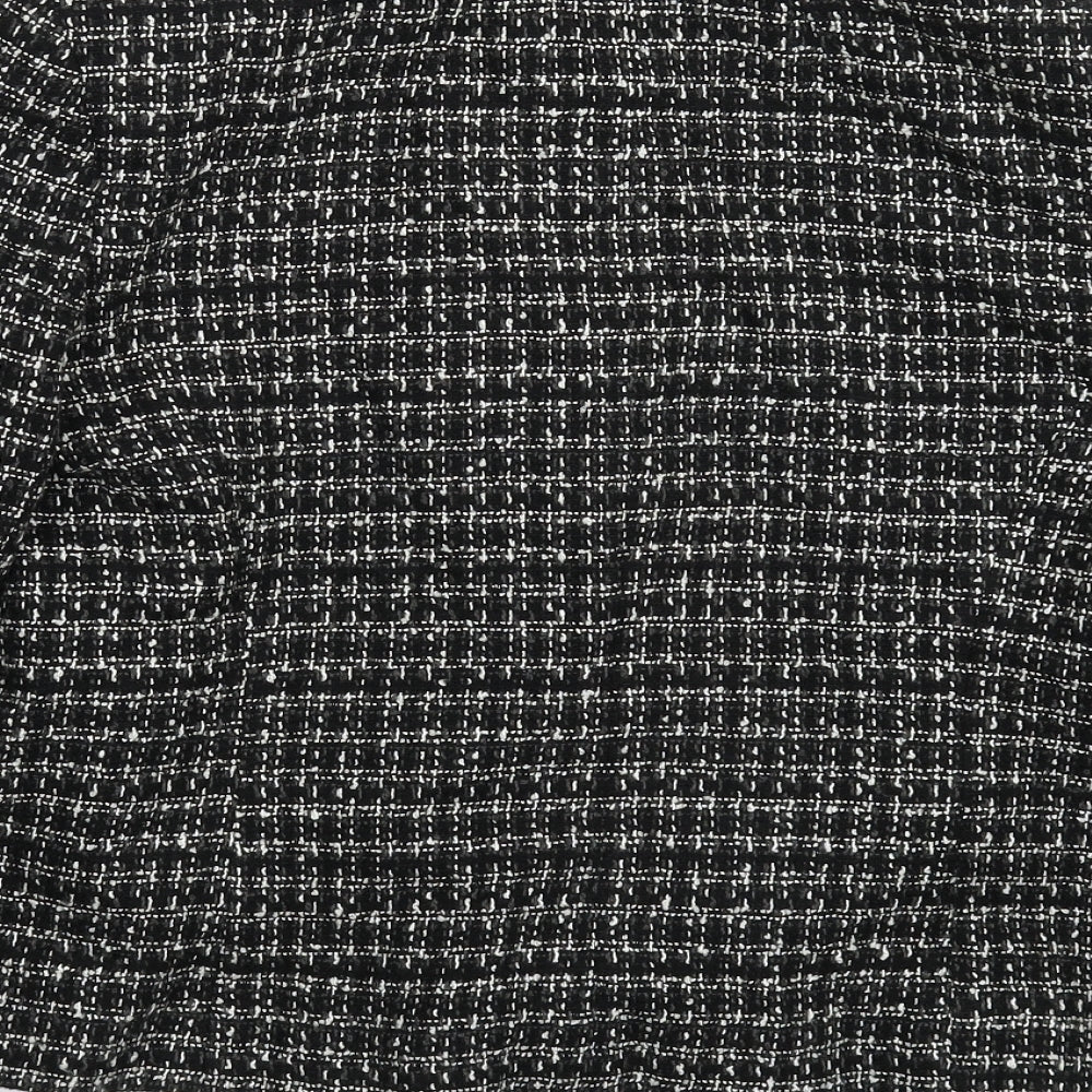 M&Co Womens Black Check Jacket Blazer Size 14