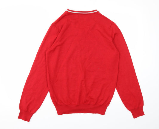Topman Mens Red Pullover Sweatshirt Size M