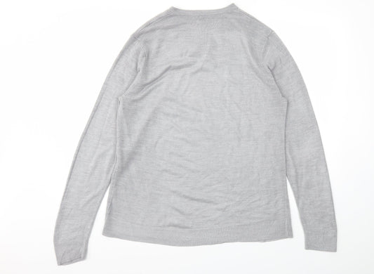 George Mens Grey Pullover Sweatshirt Size M