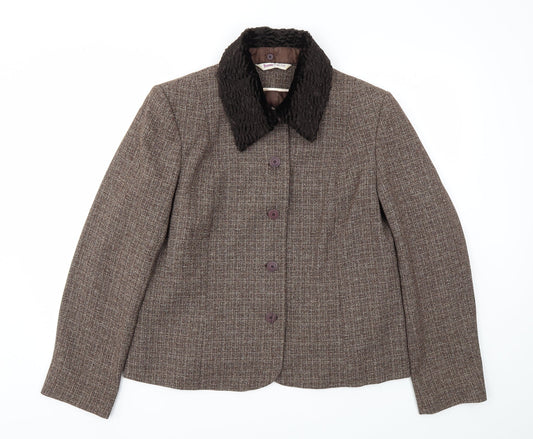 Womens UK Size 18 Bonmarché Regular Brown Blazer