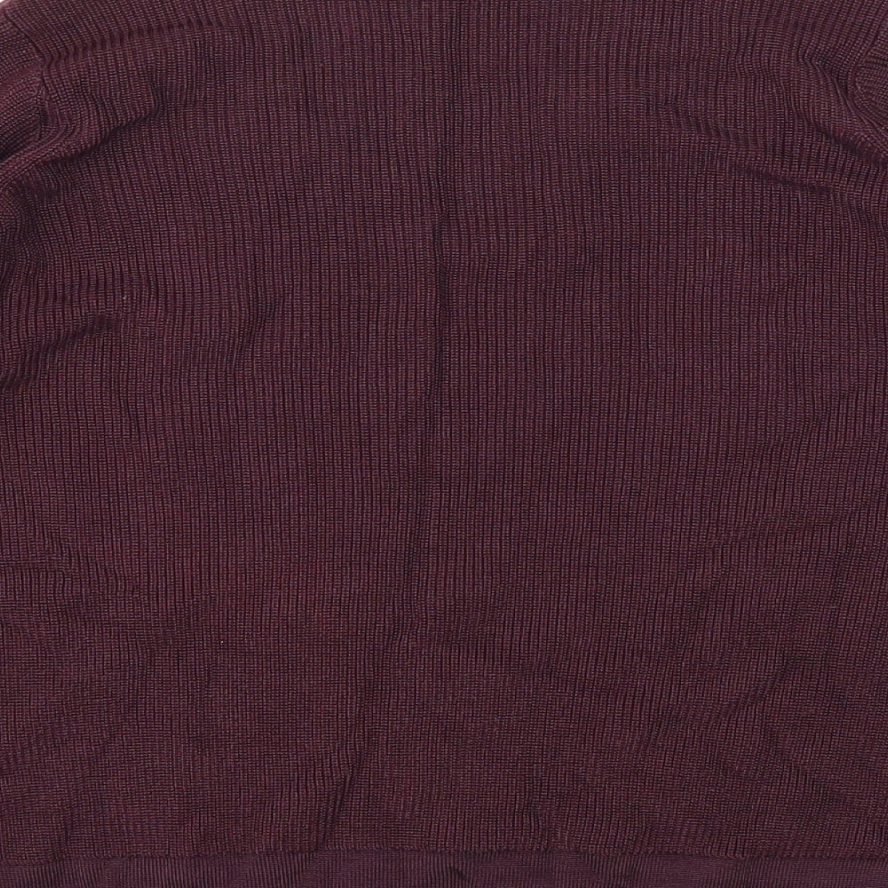 Womens UK Size 12 M&S Purple Basic T-Shirt