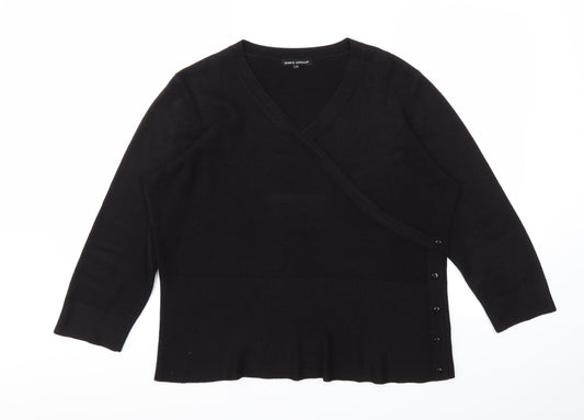 Womens UK Size L Debbie Morgan Black Pullover Jumper