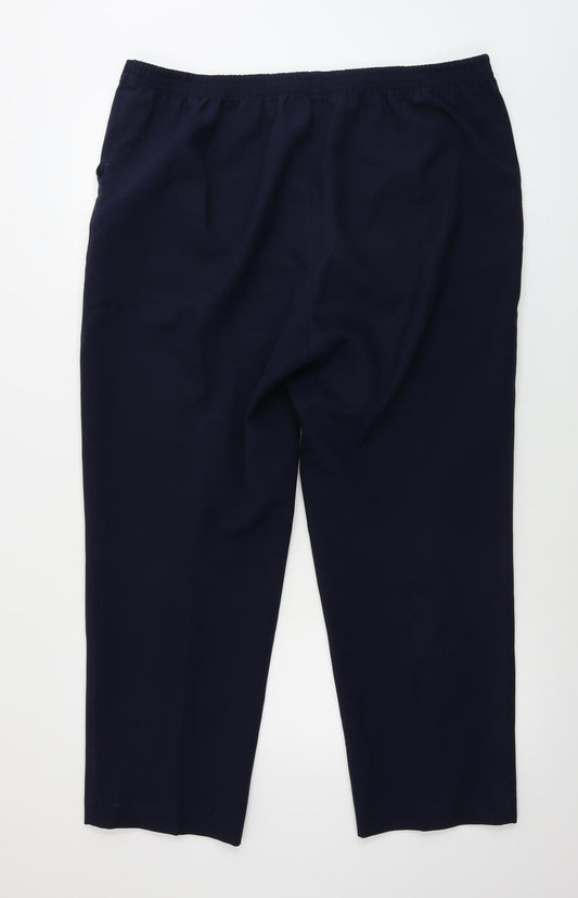 hle Womens Blue Trousers Size 38 in L26 in
