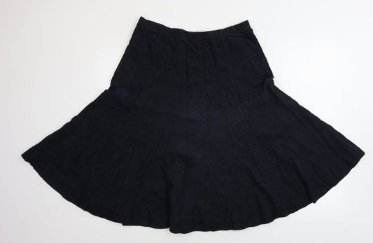 keu Womens Blue A-Line Skirt Size 12