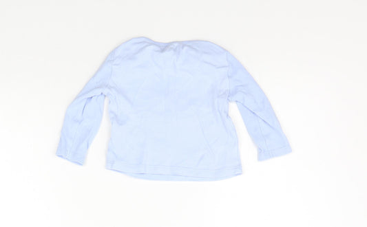 F&F Girls Blue Basic T-Shirt Size 3-6 Months
